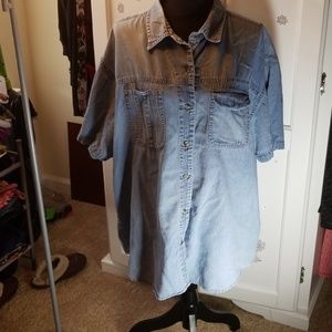 Light Blue Denim Blouse